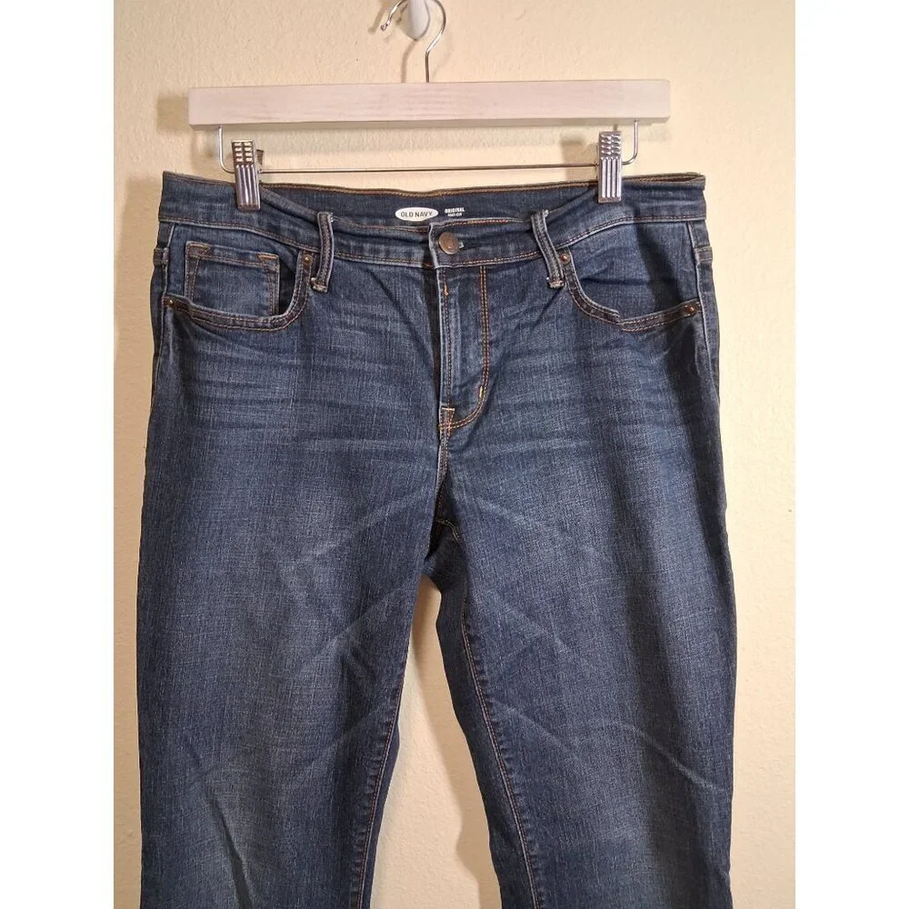 Old Navy Original Boot Cut Denim Blue Jeans Women's Size 8